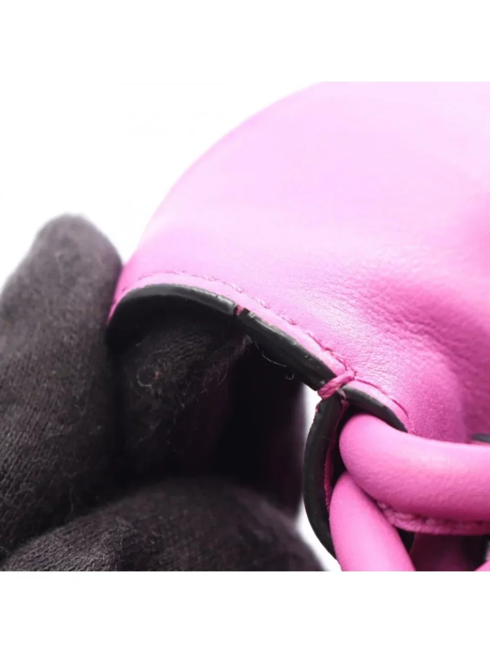 Loewe Shoulder Bag Flamenco Clutch Mini Purple Leather